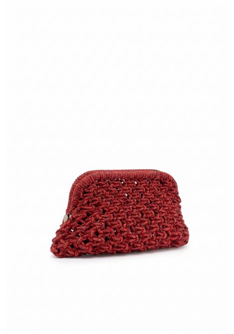 kaira Pochette rossa intrecciata con pietre TWENTY FOURHAITCH | BAG061ROSSA